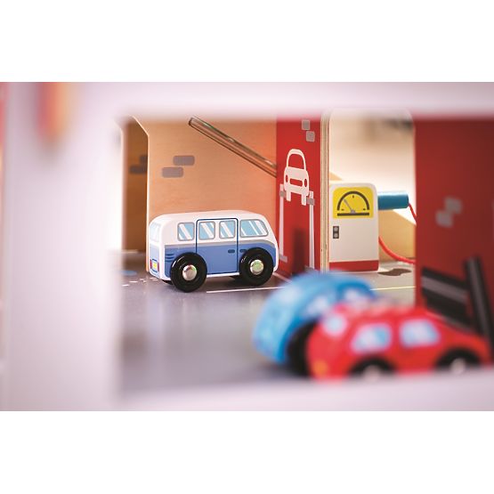 Bigjigs Toys Garaż z parkingiem