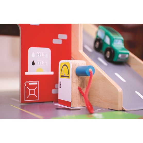 Bigjigs Toys Garaż z parkingiem