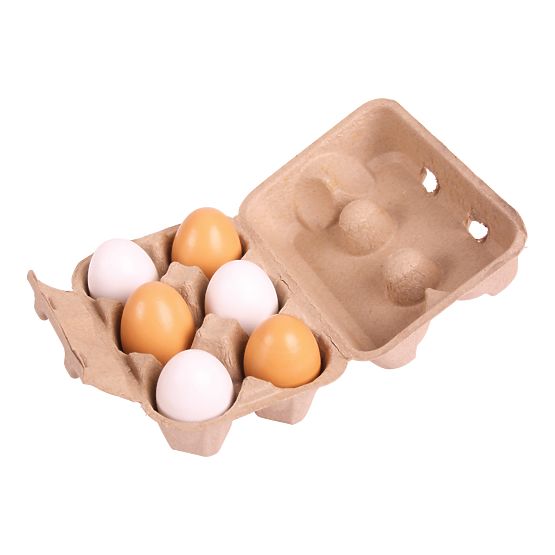 Bigjigs Toys Jajka w pudełku 6 szt.