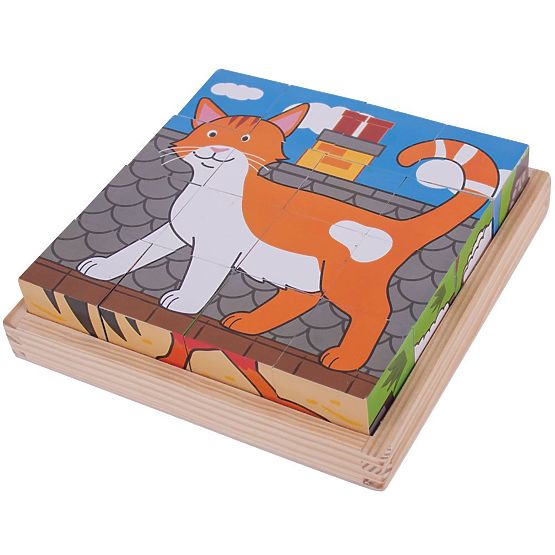 Bigjigs Toys Klocki obrazkowe farma