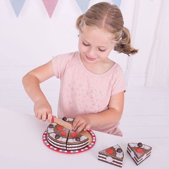 Bigjigs Toys Krojenie Ciasta Czekoladowego