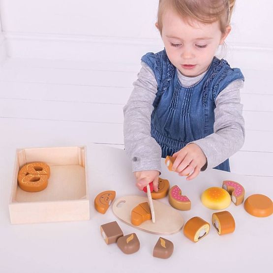 Bigjigs Toys Krojenie ciasta w pudełku