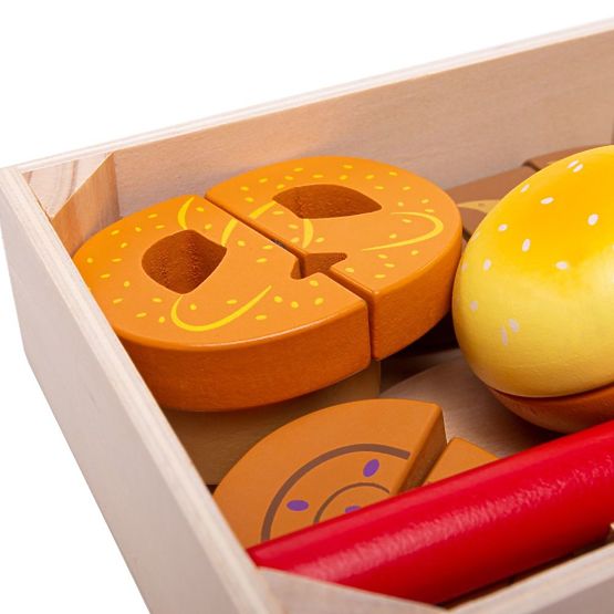 Bigjigs Toys Krojenie ciasta w pudełku
