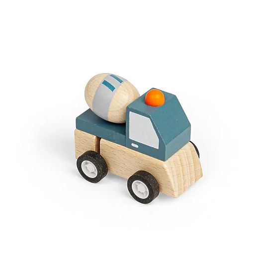 Bigjigs Toys Nakręcana zabawka budowlana Betoniarka