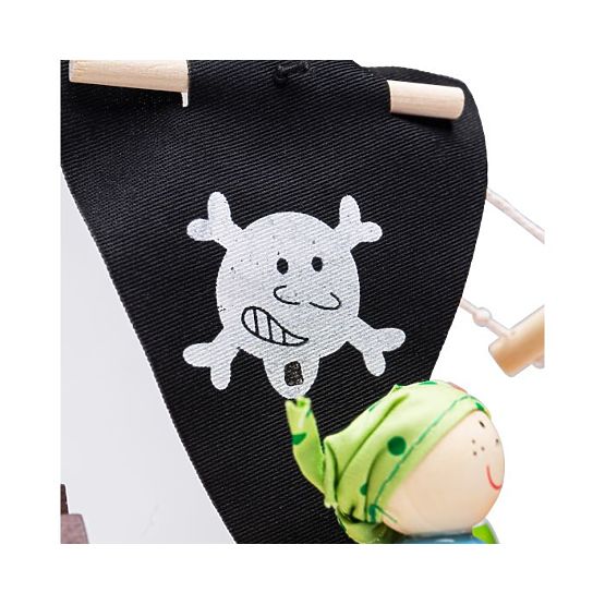 Bigjigs Toys Piracki statek z piratami