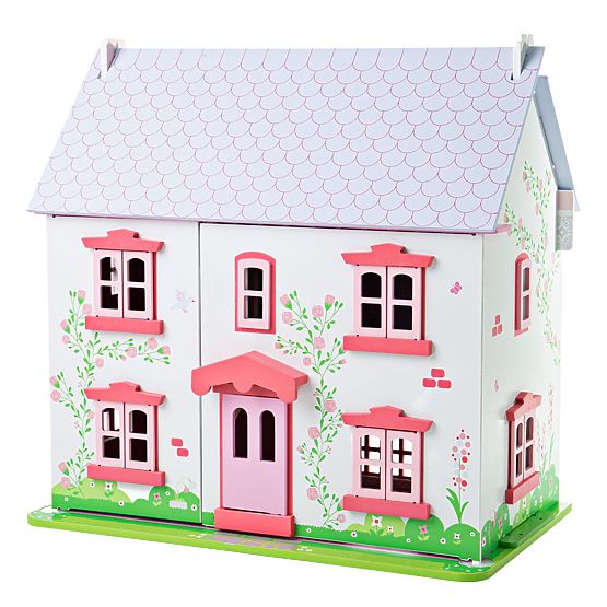 Bigjigs Toys Różowy domek dla lalek