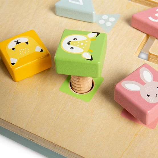 Bigjigs Toys Stół warsztatowy z młotkiem