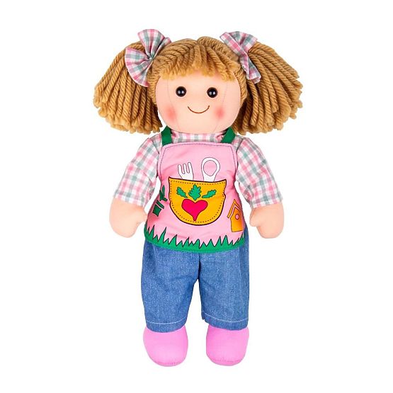 Bigjigs Toys Tkaninowa lalka Elsie 34cm
