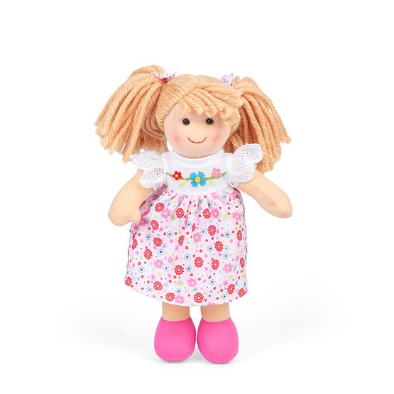 Bigjigs Toys Tkaninowa lalka Georgia - mała 25 cm