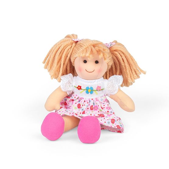 Bigjigs Toys Tkaninowa lalka Georgia - mała 25 cm