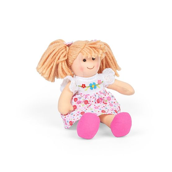Bigjigs Toys Tkaninowa lalka Georgia - mała 25 cm