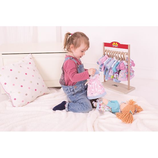Bigjigs Toys Tkaninowa lalka Laura 34 cm