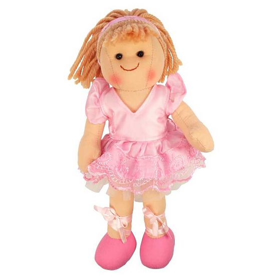 Bigjigs Toys Tkaninowa lalka Lily 28 cm