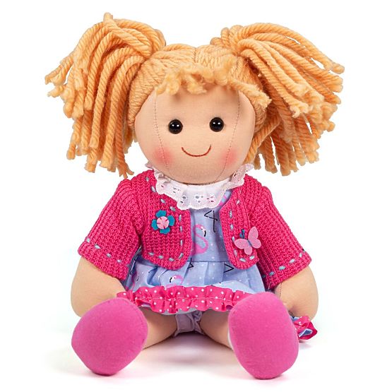 Bigjigs Toys Tkaninowa lalka Maggie 34cm