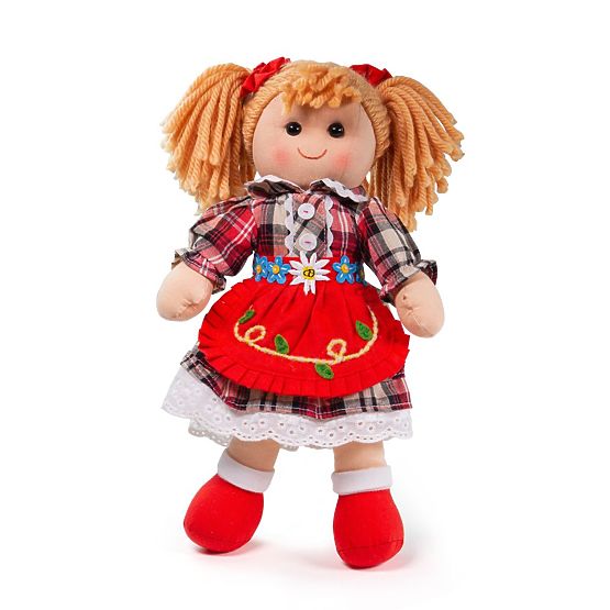 Bigjigs Toys Tkaninowa lalka Mandie 34 cm