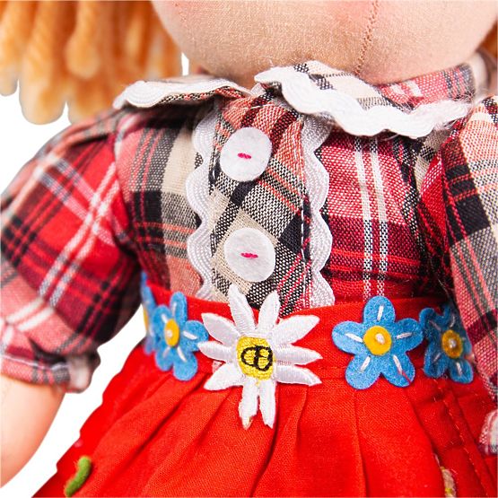 Bigjigs Toys Tkaninowa lalka Mandie 34 cm