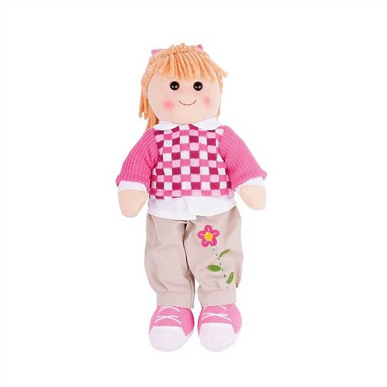 Bigjigs Toys Tkaninowa lalka Melanie 38 cm