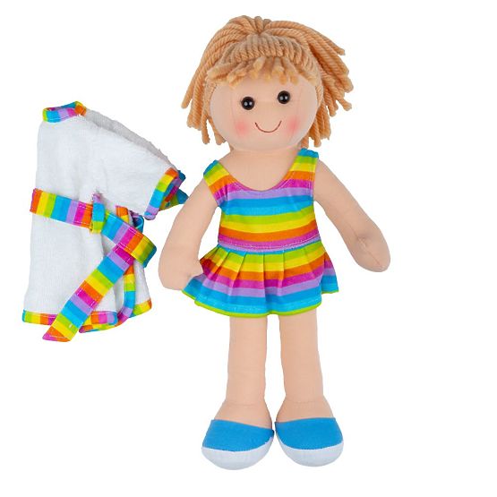 Bigjigs Toys Tkaninowa lalka Michelle 34 cm