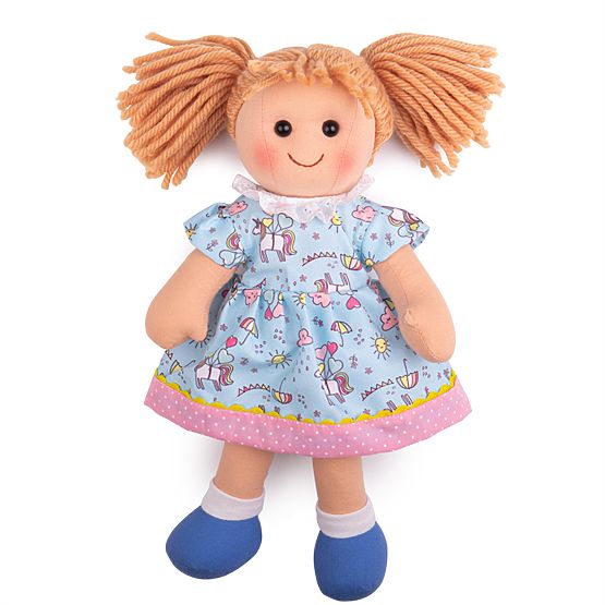 Bigjigs Toys Tkaninowa lalka Olivia 34 cm