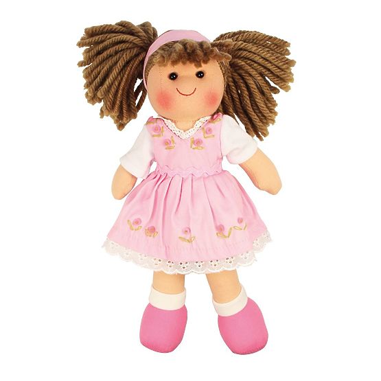 Bigjigs Toys Tkaninowa lalka Rose 28 cm