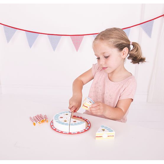 Bigjigs Toys Tort urodzinowy do krojenia