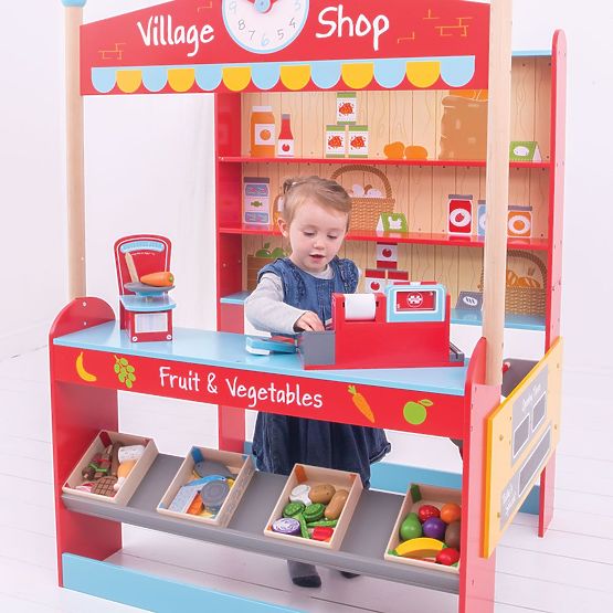 Bigjigs Toys Village sklep dla dzieci
