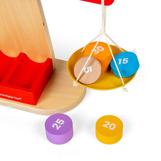 Bigjigs Toys Waga z wyważającymi odważnikami