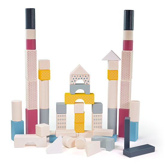 Bigjigs Toys Wiaderko z klockami 50 szt.