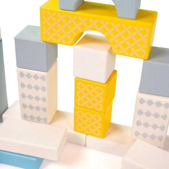 Bigjigs Toys Wiaderko z klockami 50 szt.