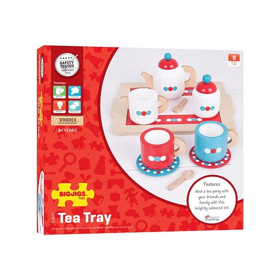 Bigjigs Toys Zestaw do herbaty w kropki