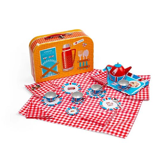 Bigjigs Toys Zestaw do herbaty w walizce Londyn