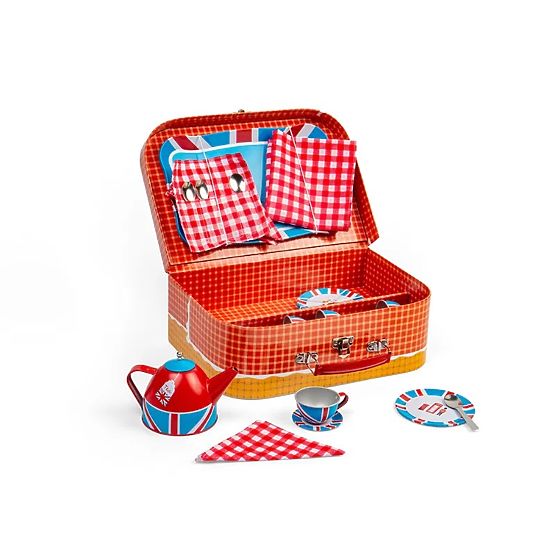Bigjigs Toys Zestaw do herbaty w walizce Londyn