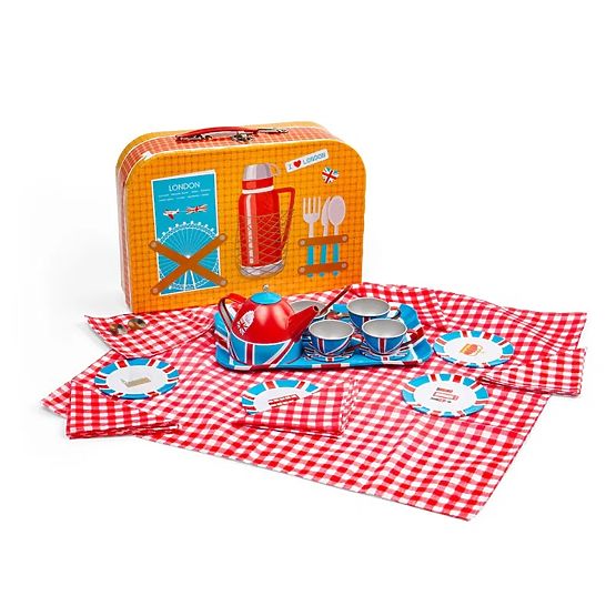 Bigjigs Toys Zestaw do herbaty w walizce Londyn