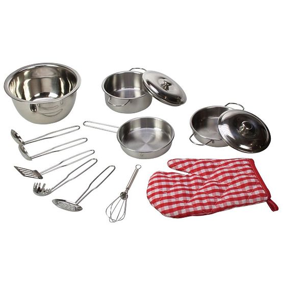Bigjigs Toys Zestaw metalowych naczyń