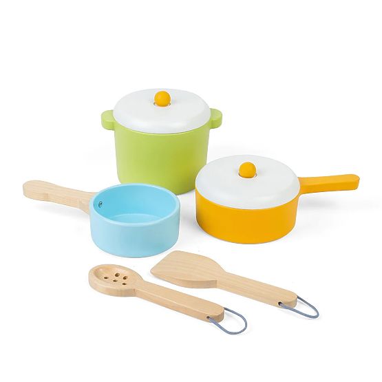 Bigjigs Toys Zestaw naczyń 7 elementów