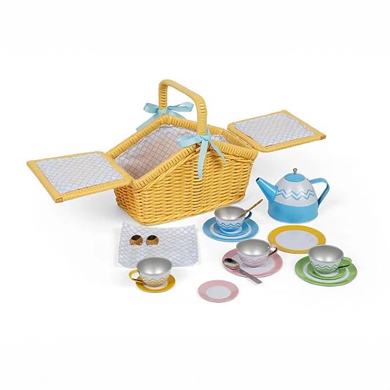 Bigjigs Toys Zestaw piknikowy w koszyku