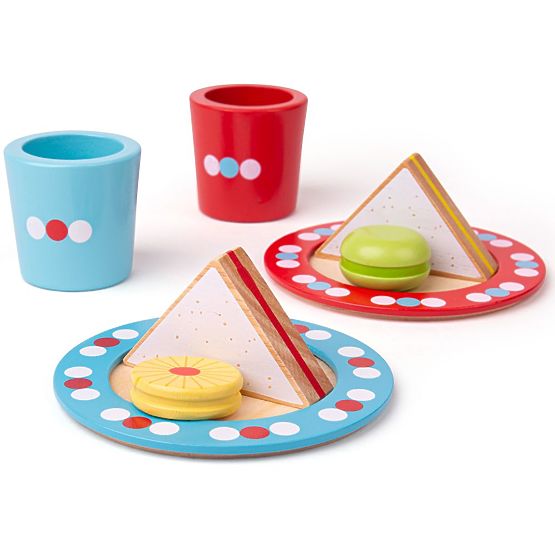 Bigjigs Toys Zestaw przekąsek w kropki