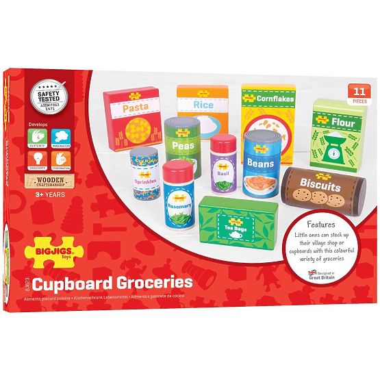 Bigjigs Toys Zestaw trwałych produktów spożywczych