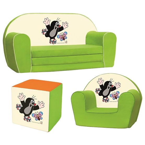 Bino Mini sofa Krecik, zielona