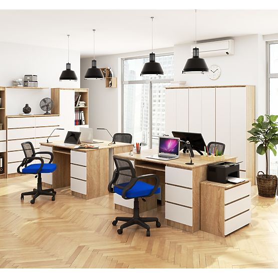 BIURKO A-11 CLP 6SZ PK SONOMA / BIAŁY