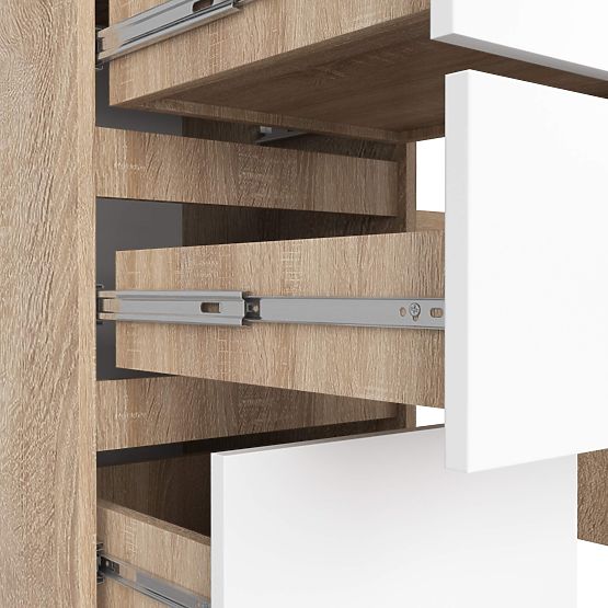 BIURKO A-11 CLP 6SZ PK SONOMA / BIAŁY