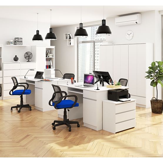 BIURKO CLP A5 2D 2SZ BIAŁE