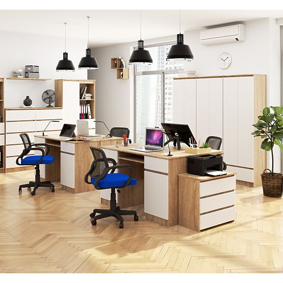 BIURKO CLP A5 2D 2SZ PK SONOMA / BIAŁY