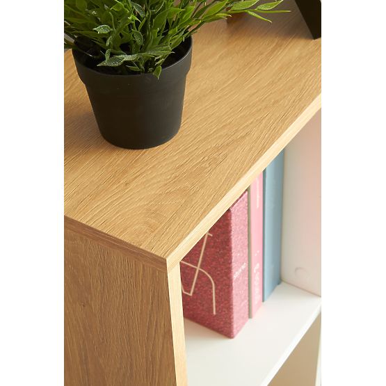 Biurko GROSSO - dąb złoty / biały