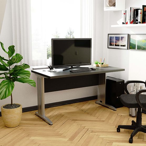 BIURKO KOMPUTEROWE BM-135 SZARE