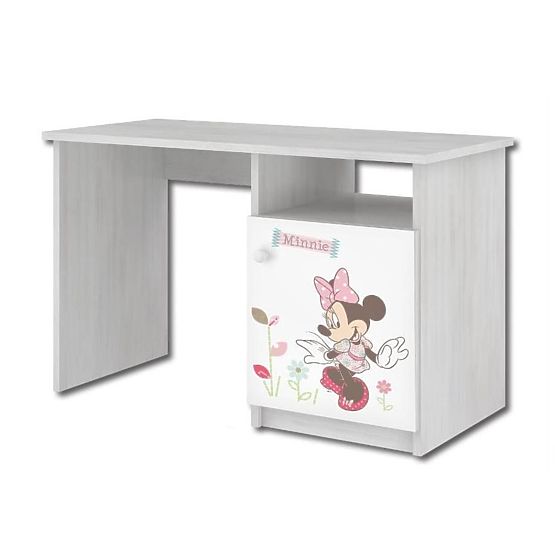 Dziecięce biurko - Minnie Mouse - dekor norweskiej sosny