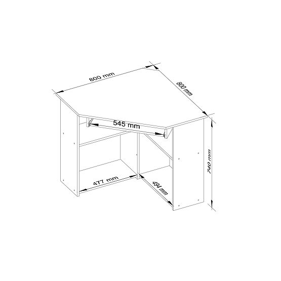 BIURKO NAROŻNE TED PK DĄB SONOMA