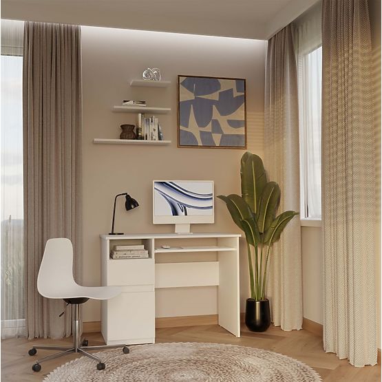 Biurko PORTO LEWY BIAŁY