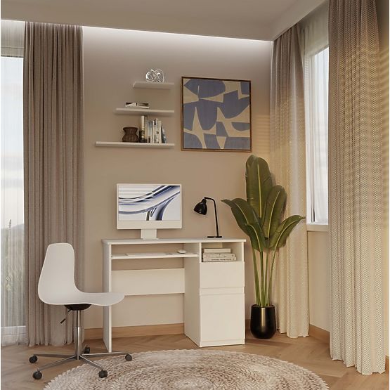 Biurko PORTO PRAWE BIAŁE