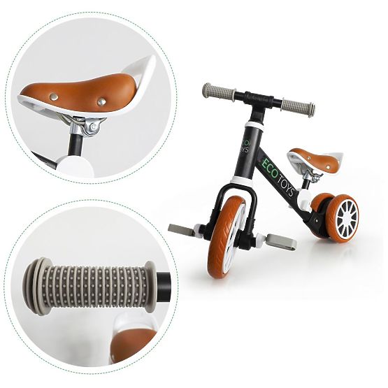 Leżaczek dziecięcy Rider 2w1 - czarny